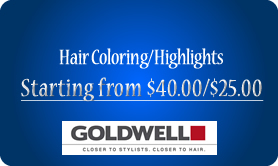 Hair Coloring/Highlights  from $40.00/$25.00